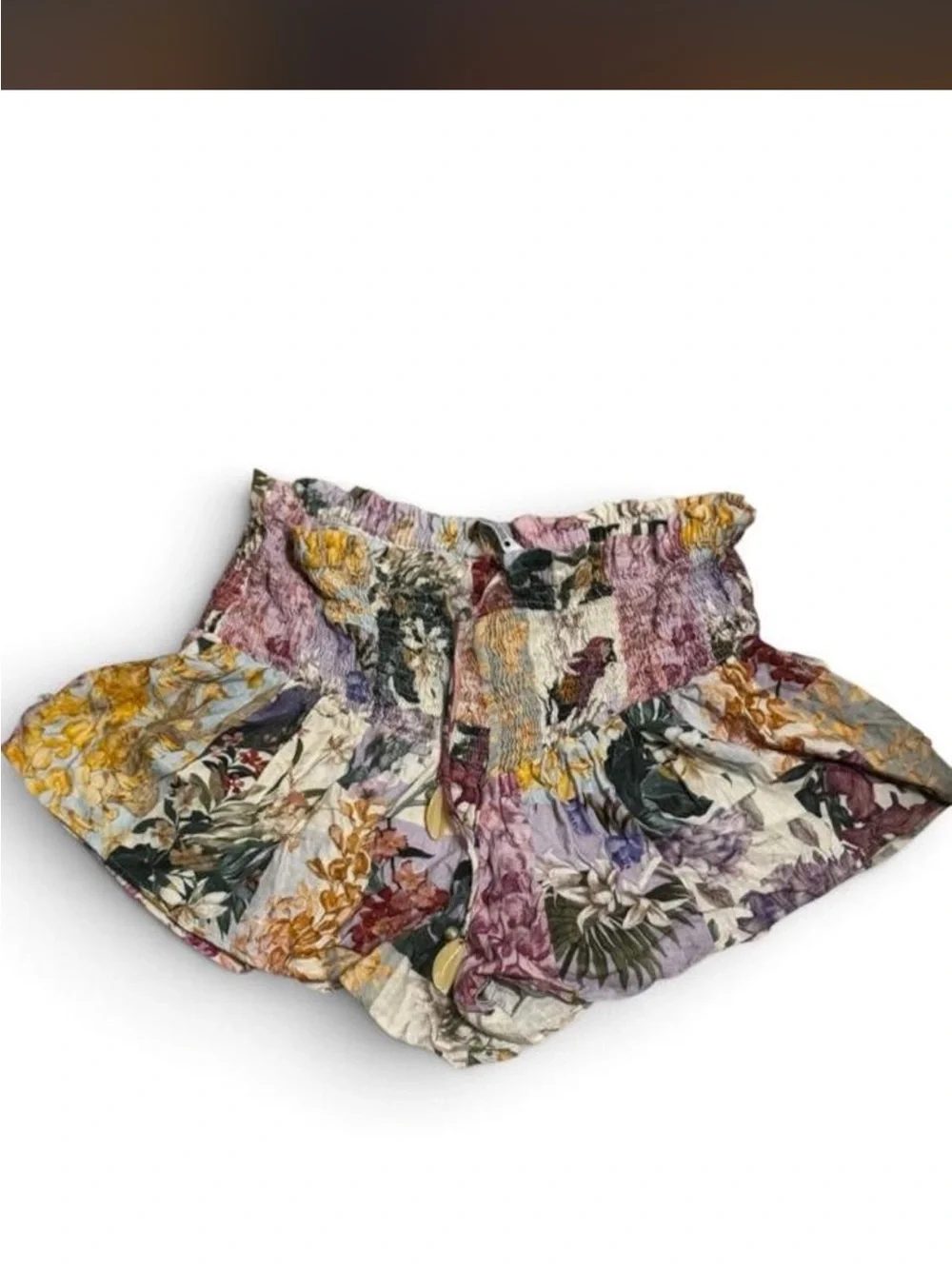 Zara high elastic Waist shorts- Multicolor